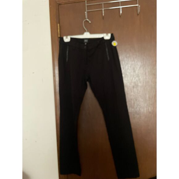 Saks Fifth Avenue Black Label Stretch Slim Pants Black Women's 8 - Picture 1 of 4